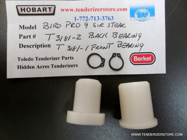 Biro Pro 9 Sir Steak T3181-2 Back Roller bearing T3181-1 Front Roller Bearing