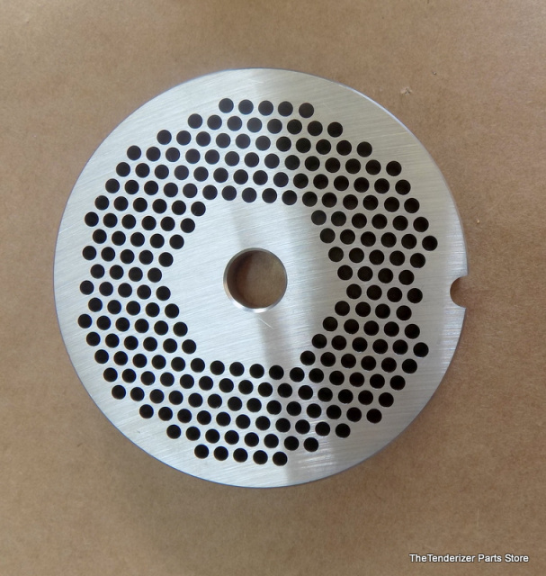 European #12 Stainless Steel Chopper Plate (1/8 In. Dia. Holes) No Rust ...